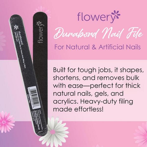 Flowery Duraboard Nail File for Artifical Nails #5