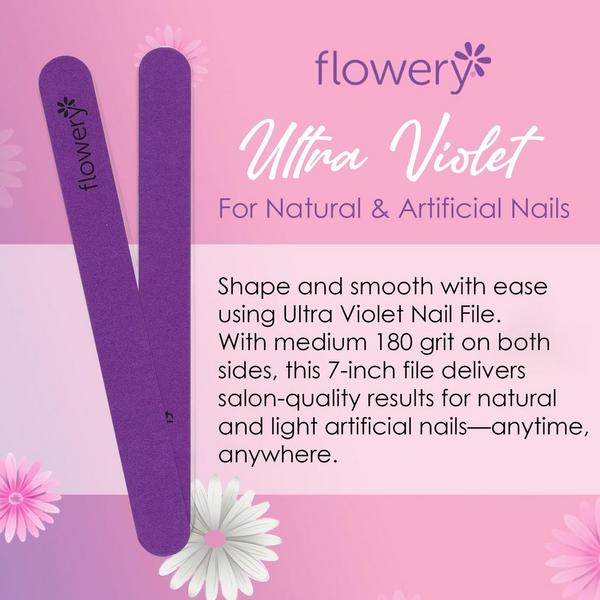 Flowery Ultra Violet Nail File #6