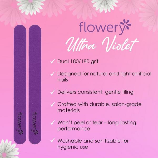 Flowery Ultra Violet Nail File #7