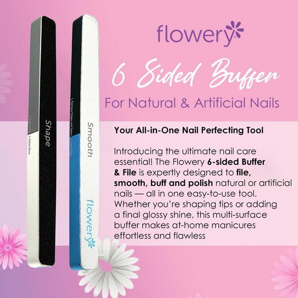 Flowery All-in-One Nail File #6