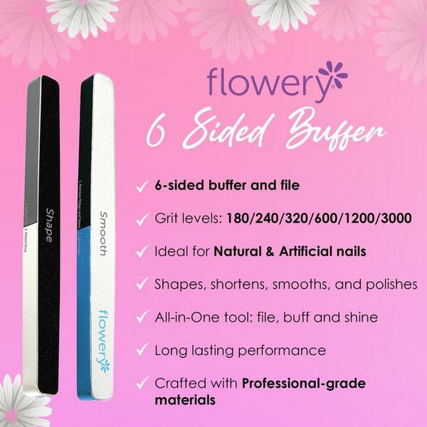 Flowery All-in-One Nail File #7