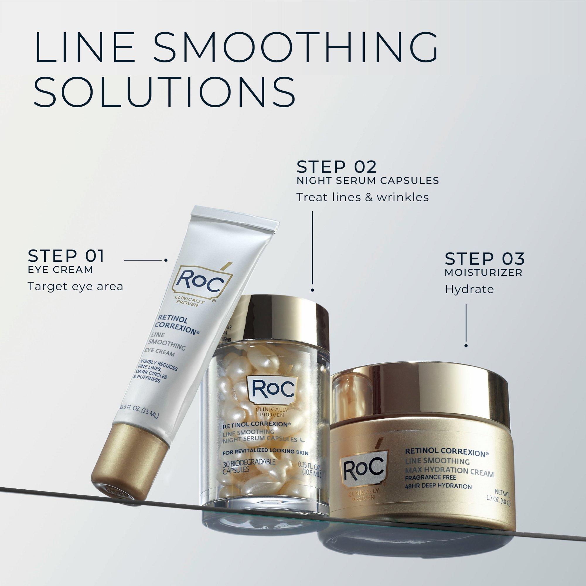 Крем для кожи вокруг глаз от морщин и тёмных кругов RoC Retinol Line Smoothing — фото 7