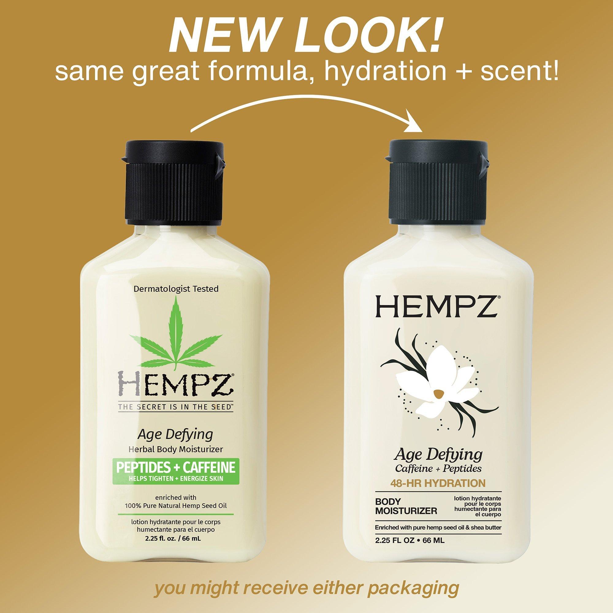 Увлажняющий крем для тела Hempz Age Defying с кофеином и пептидами — фото 2