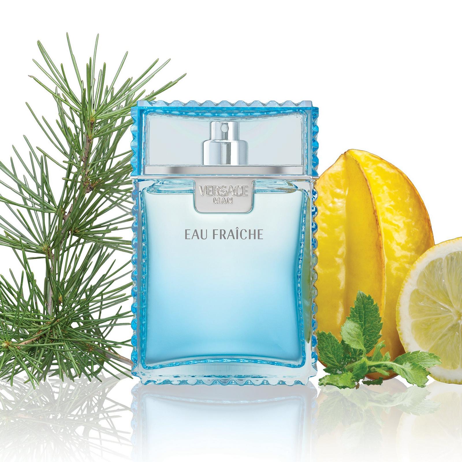 Versace Man Eau Fraiche Eau De Toilette Spray (Blue) By Versace - 6.7 oz