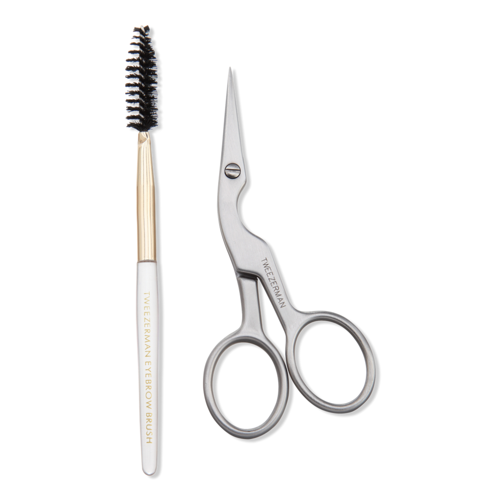 Eyebrow Shaping Scissors and Brush