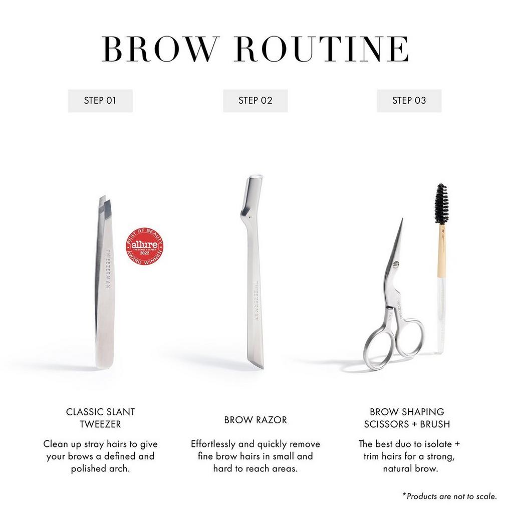 Eyebrow Shaping Scissors and Brush - Tweezerman | Ulta Beauty
