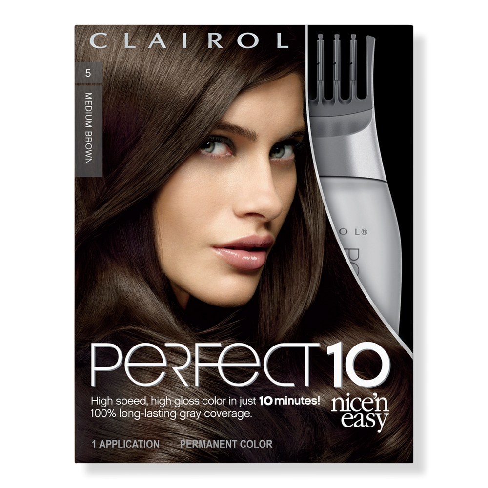Clairol Perfect 10 Nice 'n Easy Hair Color - Medium Brown 5