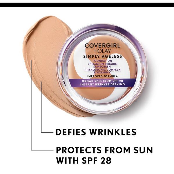 CoverGirl Olay Simply Ageless Instant Wrinkle-Defying Foundation with SPF 28 #4