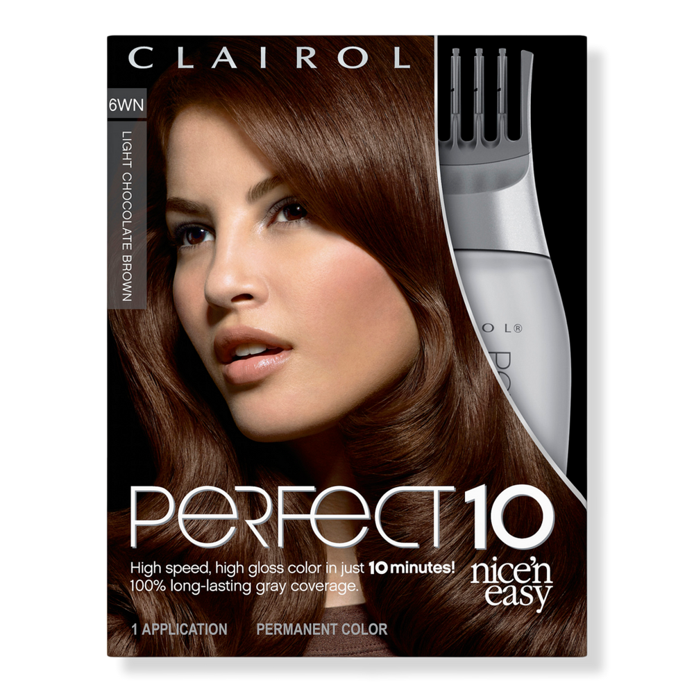 Clairol Perfect 10 Nice 'n Easy Hair Color - Light Chocolate Brown 6wn