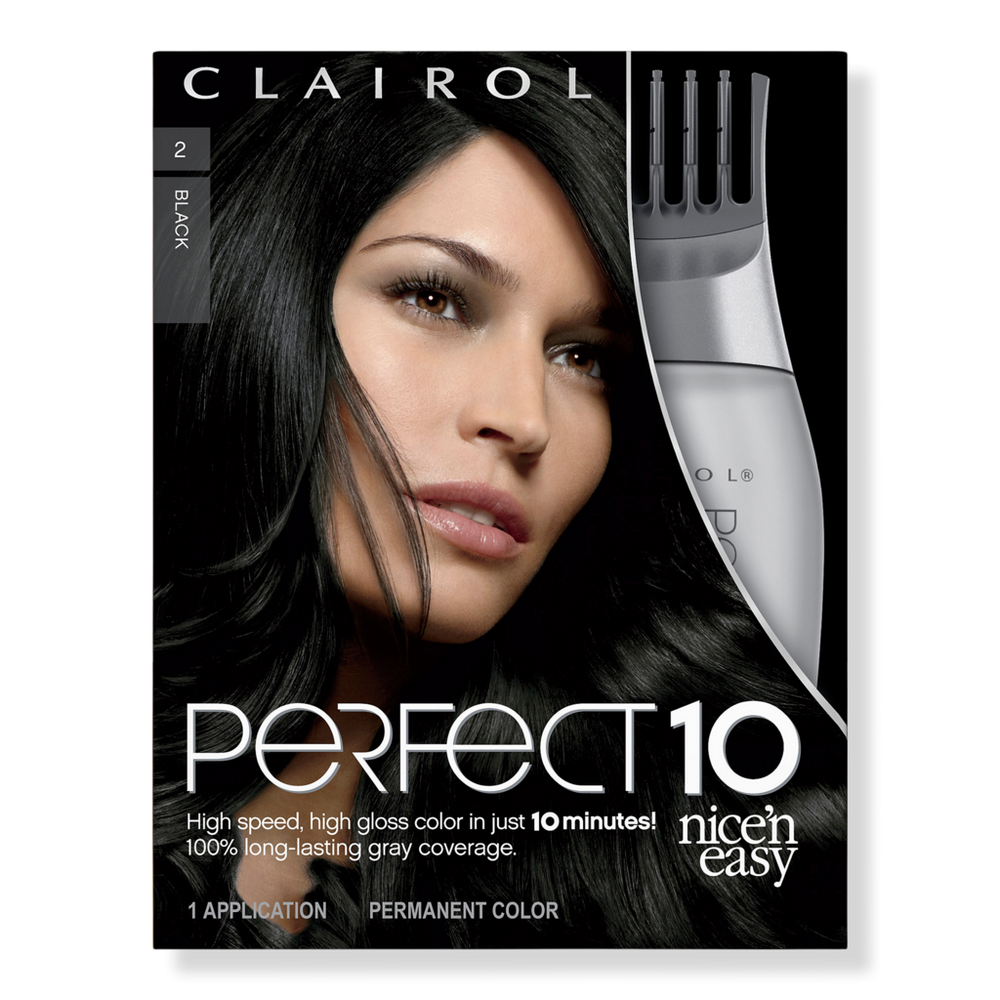 Clairol Perfect 10 Nice 'n Easy Hair Color - Black 2 In Black