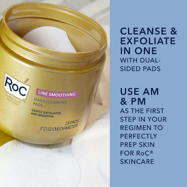 RoC Cleansing Pads, Hypoallergenic Exfoliating Makeup Remover Pads #5