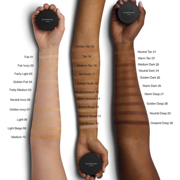 bareMinerals ORIGINAL Loose Matte Talc-Free Mineral Powder Foundation SPF 15 ​ #6