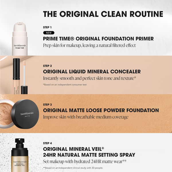 bareMinerals ORIGINAL Loose Matte Talc-Free Mineral Powder Foundation SPF 15 ​ #10