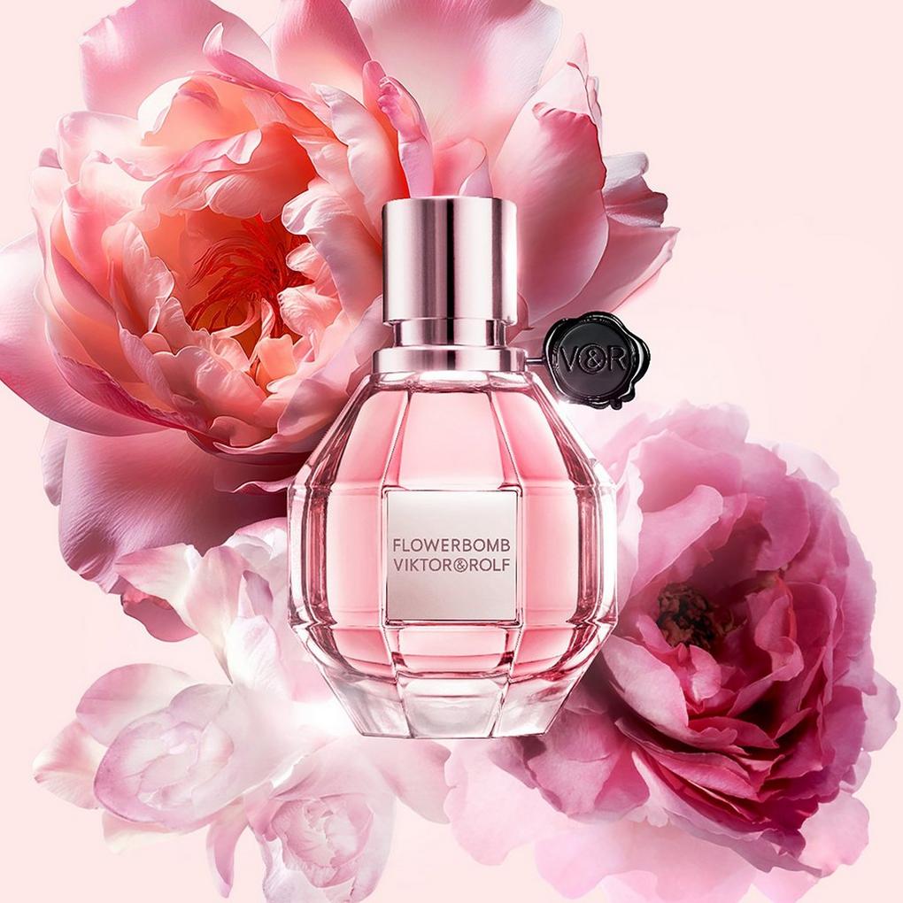 Buy Fashion Perfume Bottle Pink Roses Flowers Minimal Modern Online in  India 