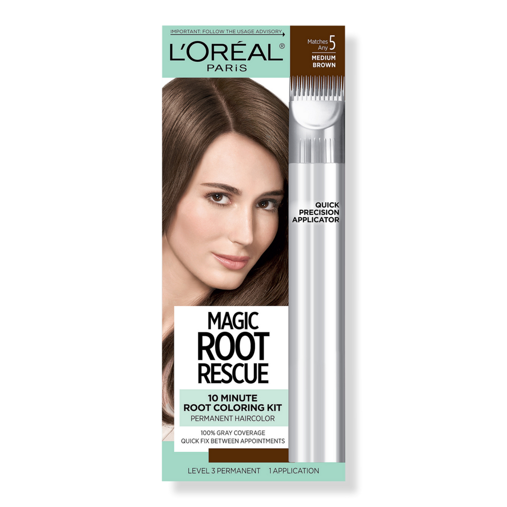 L'oreal Magic Root Rescue 10 Minute Permanent Coloring Kit - 5 Medium Brown
