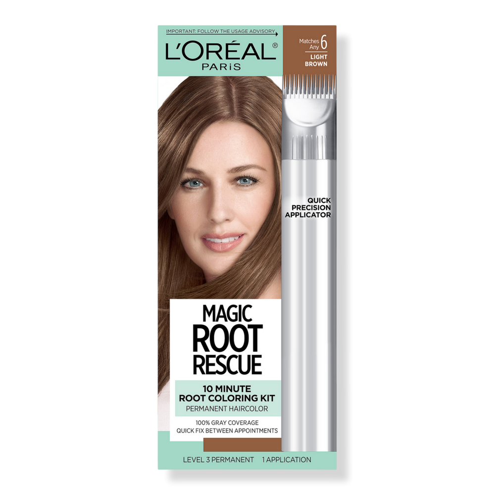 L'oreal Magic Root Rescue 10 Minute Permanent Coloring Kit - 6 Light Brown