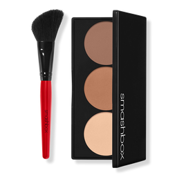 Smashbox Step-By-Step Contour Highlighter & Bronzer Face Palette Kit - Light/Medium