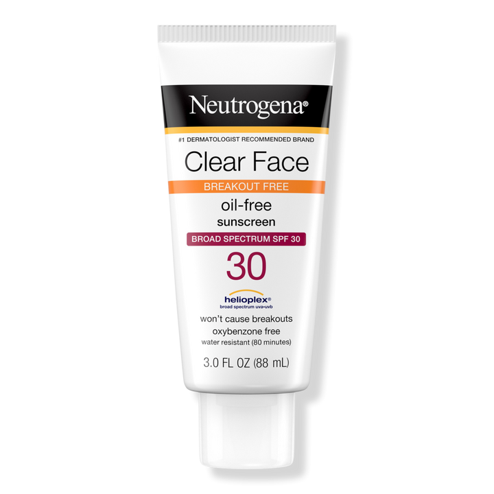 Neutrogena Clear Face Oil-Free Sunscreen SPF 30 #1