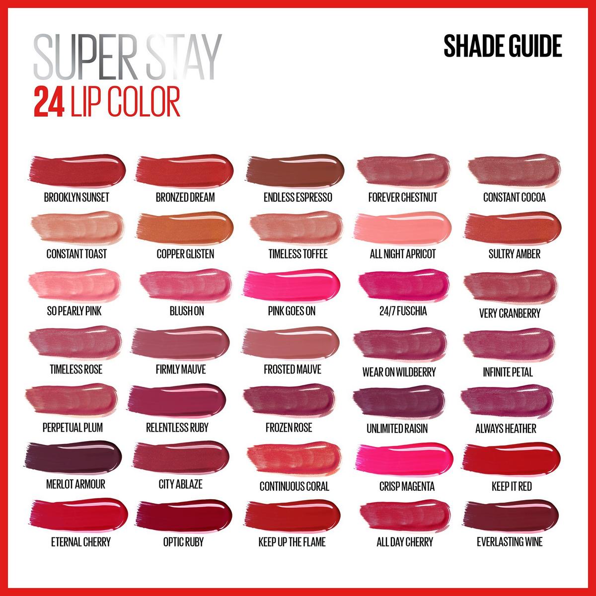 SuperStay 24 Color 2 Step Liquid Lipstick Forever Chestnut