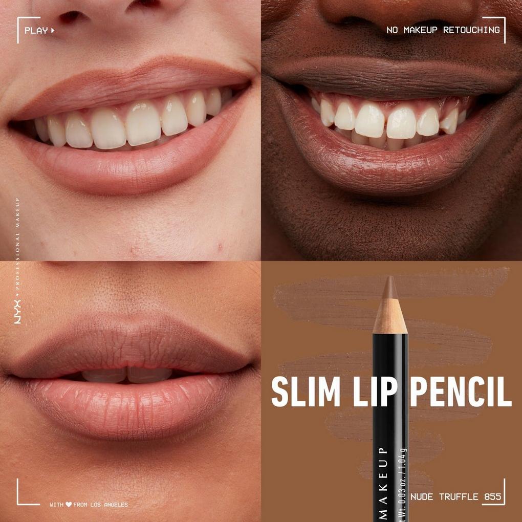 Slim Lip Pencil Creamy Long-Lasting Lip Liner - NYX Professional