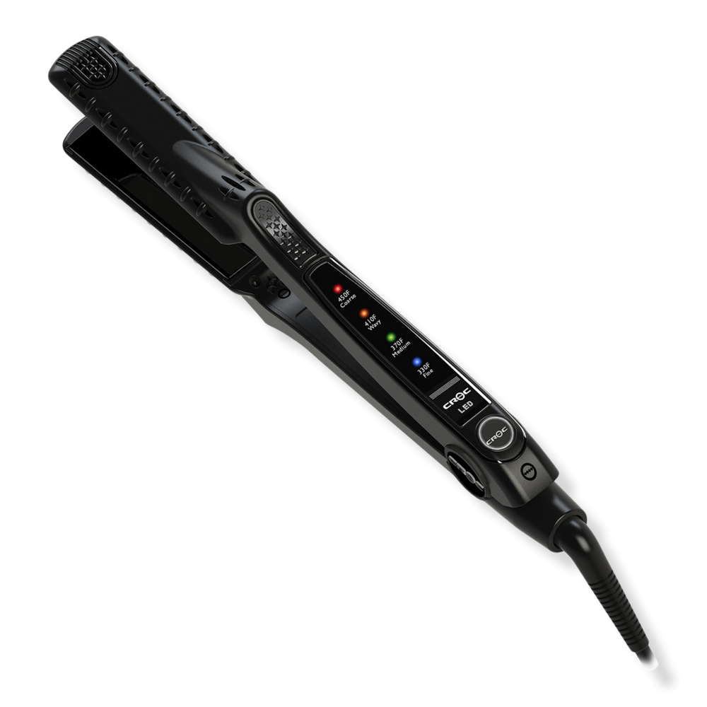 Croc Led Black Titanium 1'' Flat Iron