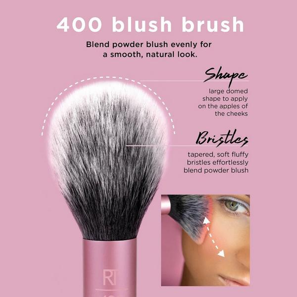 Real Techniques Ultra Plush Blush Cheek Makeup Brush #3