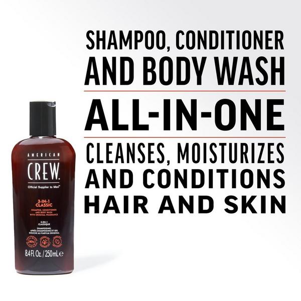 American Crew 3-In-1 Shampoo, Conditioner and Body Wash #4