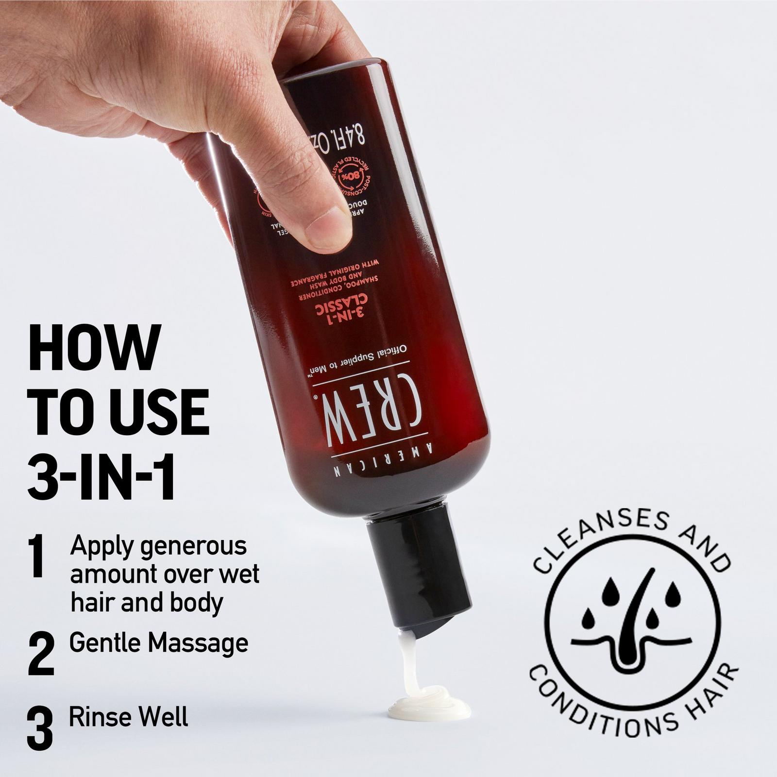 3-In-1 Shampoo, Conditioner and Body Wash