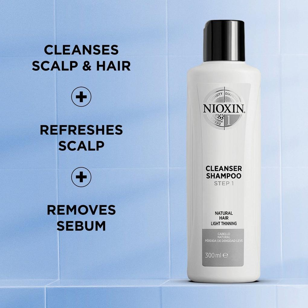 landmænd dyb klaver Cleanser Shampoo System 1 for Fine Hair with Light Thinning - Nioxin | Ulta  Beauty