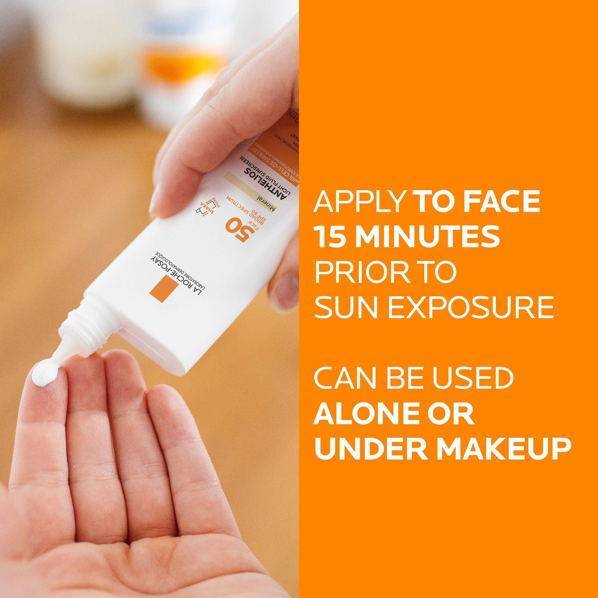 Сверхлёгкий минеральный солнцезащитный флюид для лица La Roche-Posay Anthelios SPF 50 — фото 3