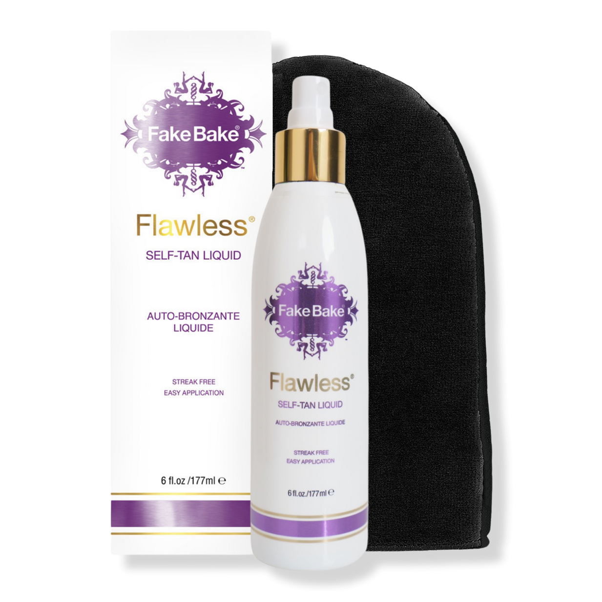 Fake Bake Tanning Water Self Tanner Instant Glow with Hydrating Passion  Flower Rejuvenation - Natural Looking Sunless Bronzing for Women & Men 