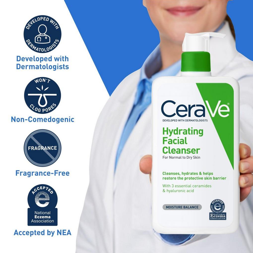 Hydrating Facial Cleanser for Balanced to Dry Skin - CeraVe