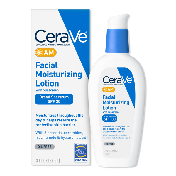 CeraVe AM Lotion Face Moisturizer with SPF 30 for Balanced to Oily Skin #1