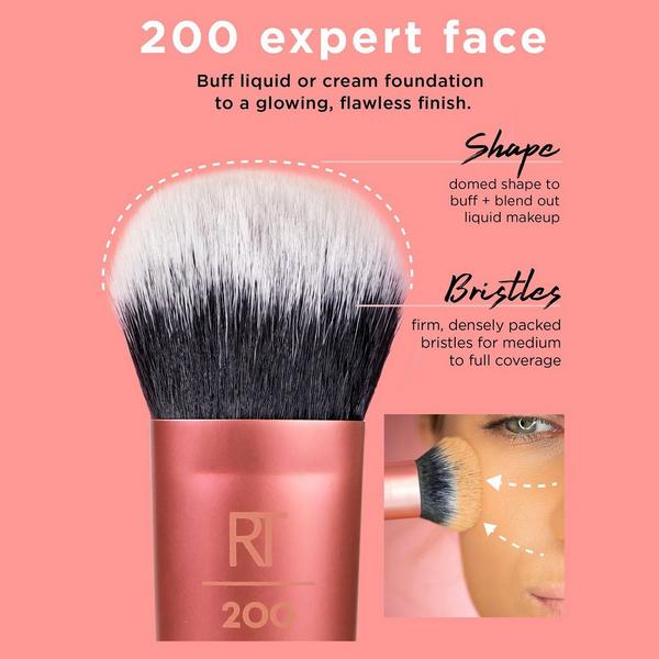 Real Techniques Expert Face Liquid and Cream Foundation Makeup Brush #3