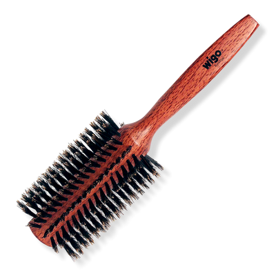 Wigo Round Wooden 100% Boar Bristle Brush