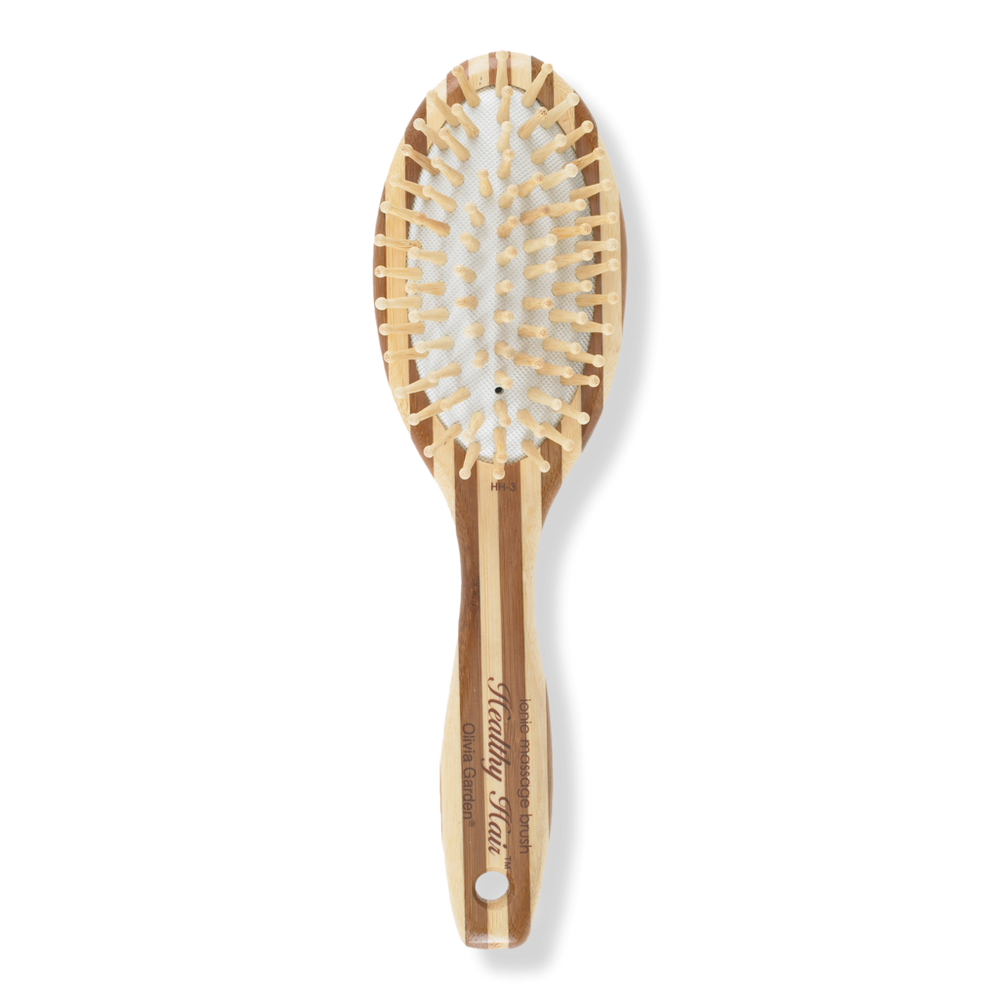 Olivia Garden Healthy Hair Eco-friendly Bamboo Ionic Massage Large Oval Brush