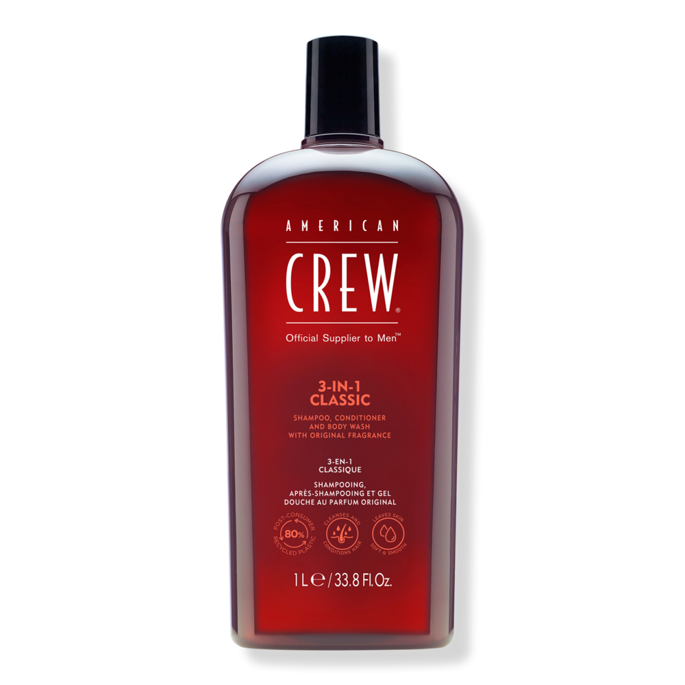 American Crew 3-in-1 Shampoo, Conditioner And Body Wash - 33.8 oz