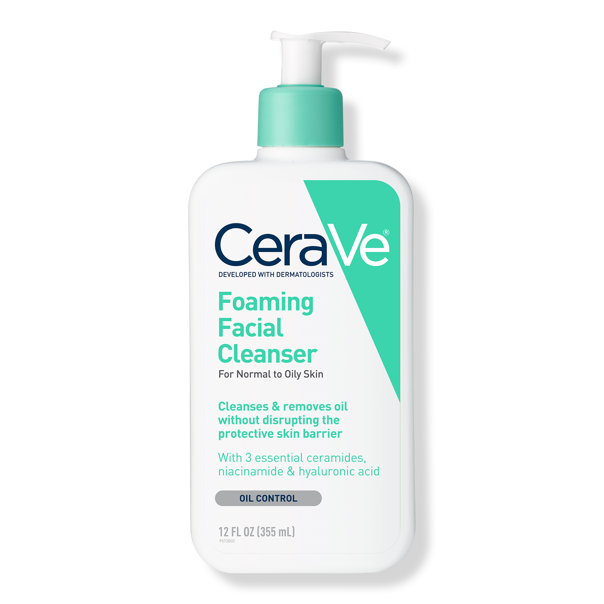 CeraVe Foaming Facial Cleanser, Gel-Based Face Wash for Balanced to Oily Skin #1