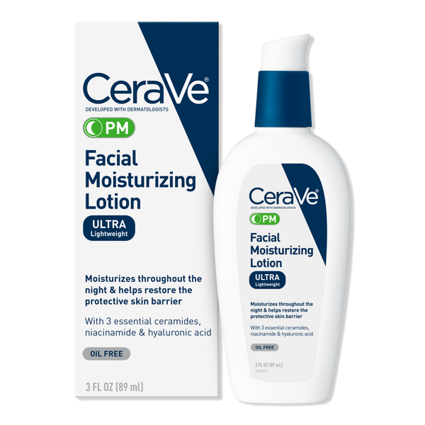 CeraVe PM Lotion Face Moisturizer, Oil-free Night Cream for All Skin Types #1