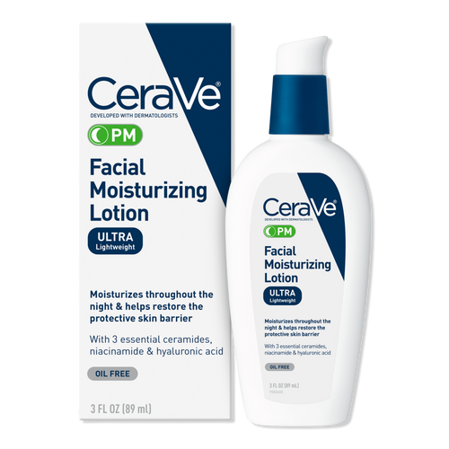PM Facial Moisturizing Lotion with Hyaluronic Acid for All Skin Types - CeraVe | Ulta Beauty