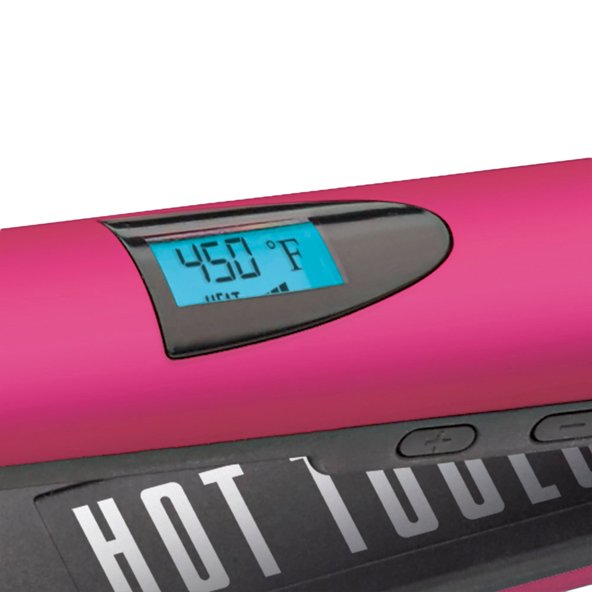 Professional 1" Titanium Digital Flat Iron, Red - thumbnail 4