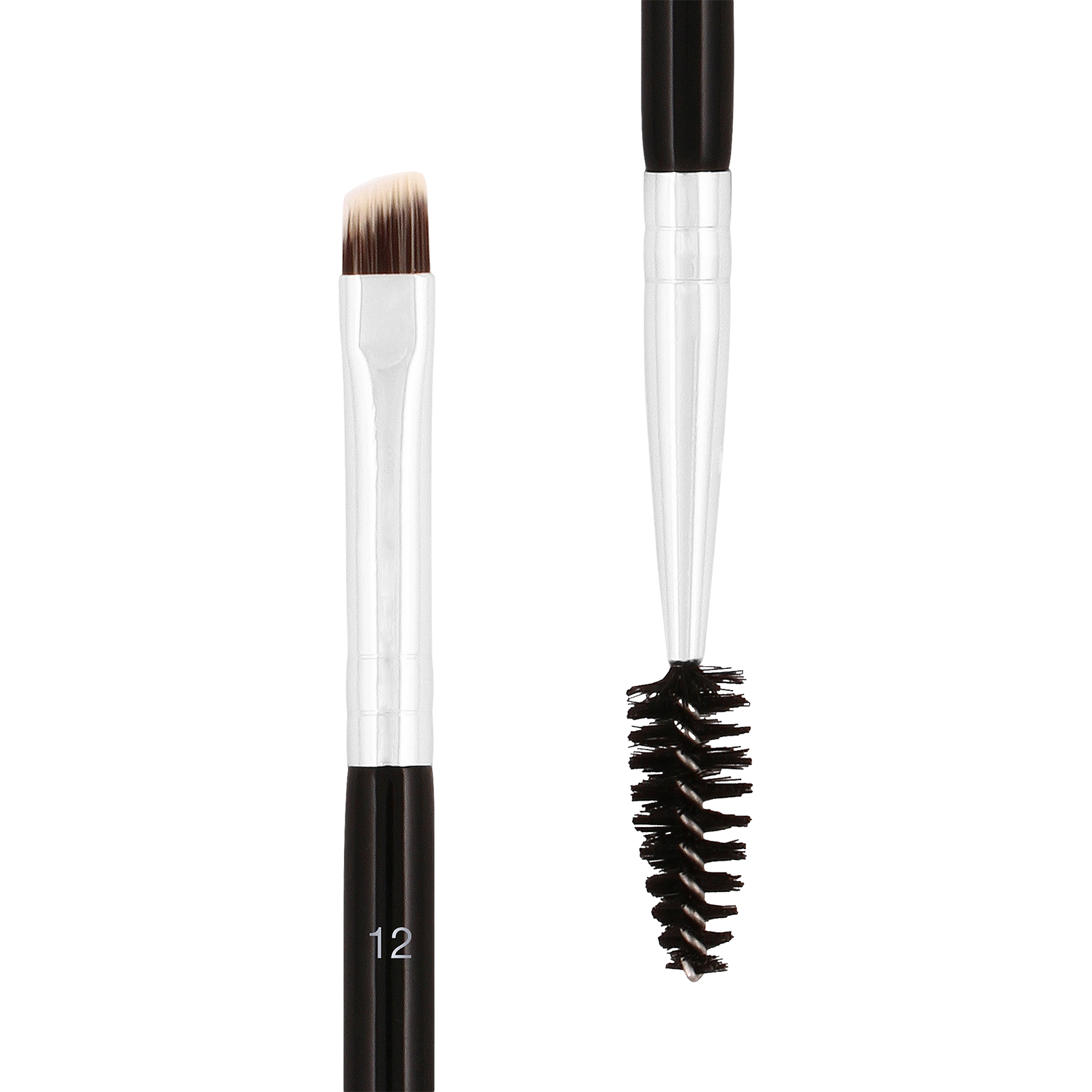 Dual-Ended Firm Angled Eyebrow Brush #12