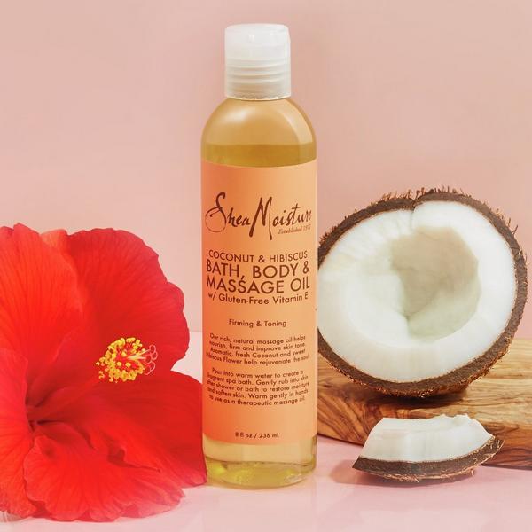 SheaMoisture Coconut & Hibiscus Bath Body & Massage Oil #5