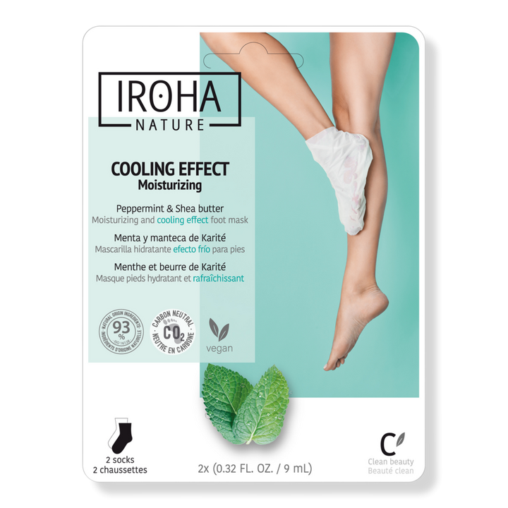 IROHA Cooling Peppermint Foot Mask Socks #1