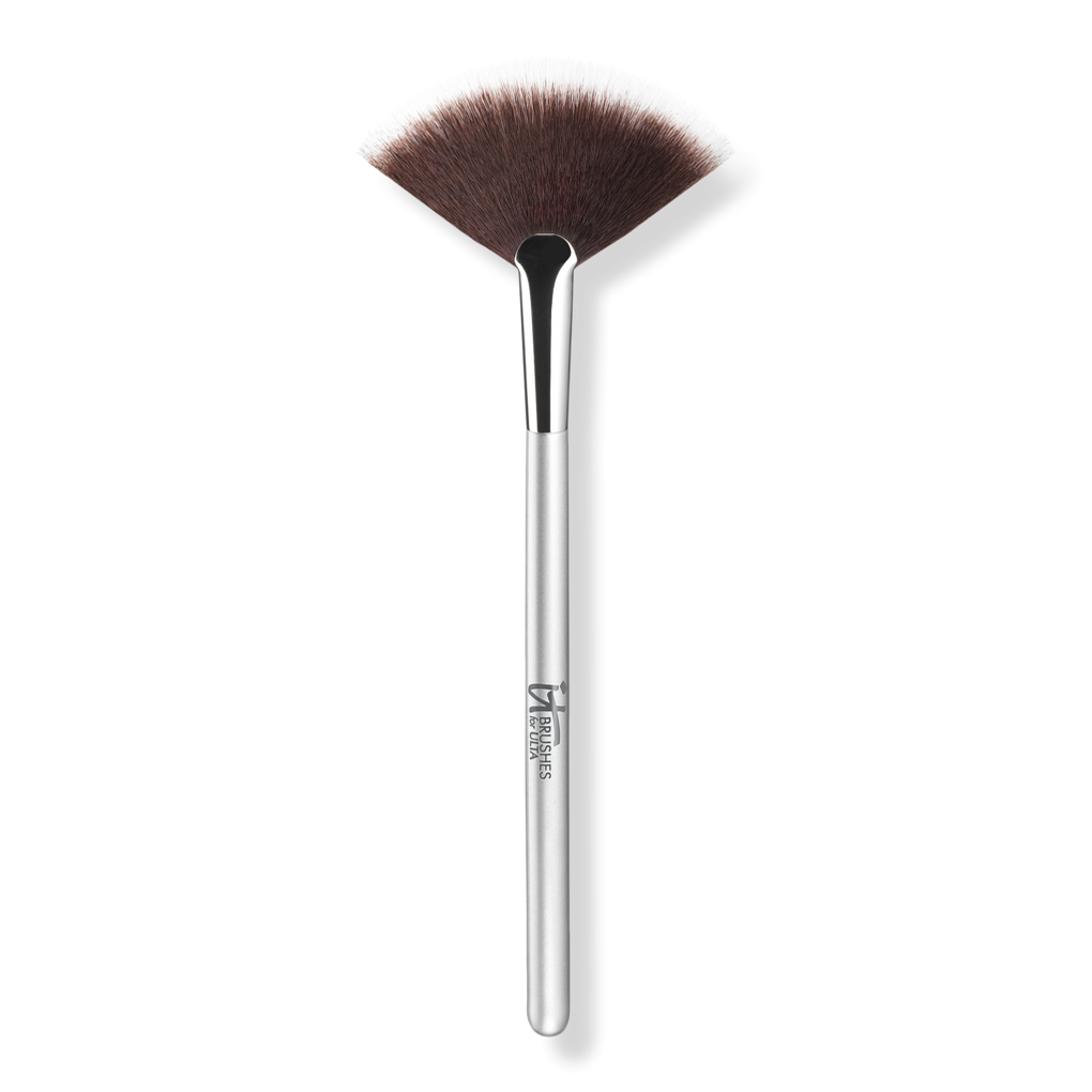 fan makeup brush