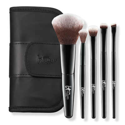 IT Brushes For ULTA Your Face & Eye Essentials Mini 5 Pc Travel Brush Set