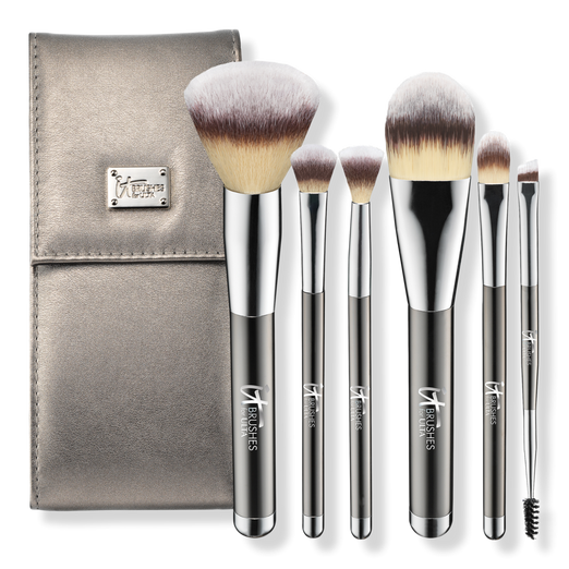 Veil Cosmetics Pro on The Go 5 Piece Makeup Brush Set | Vegan Travel Size Profes - New