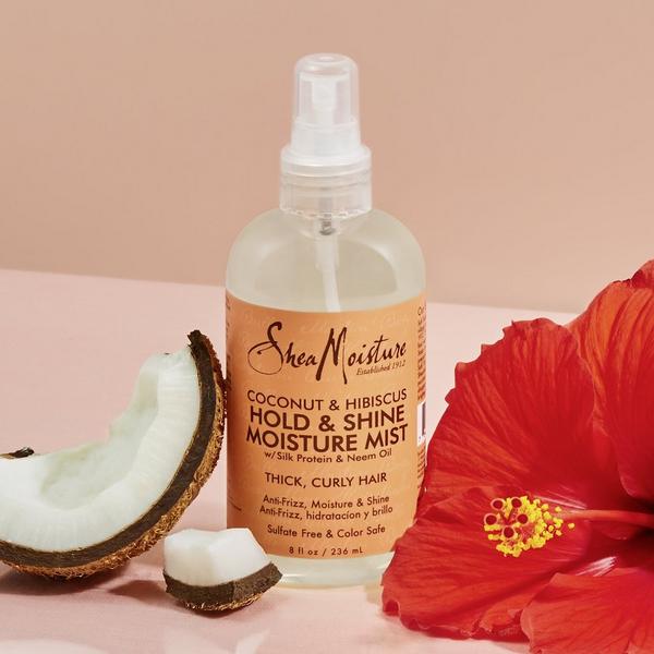 SheaMoisture Hold and Shine Moisture Mist Coconut and Hibiscus for Frizz Control #4