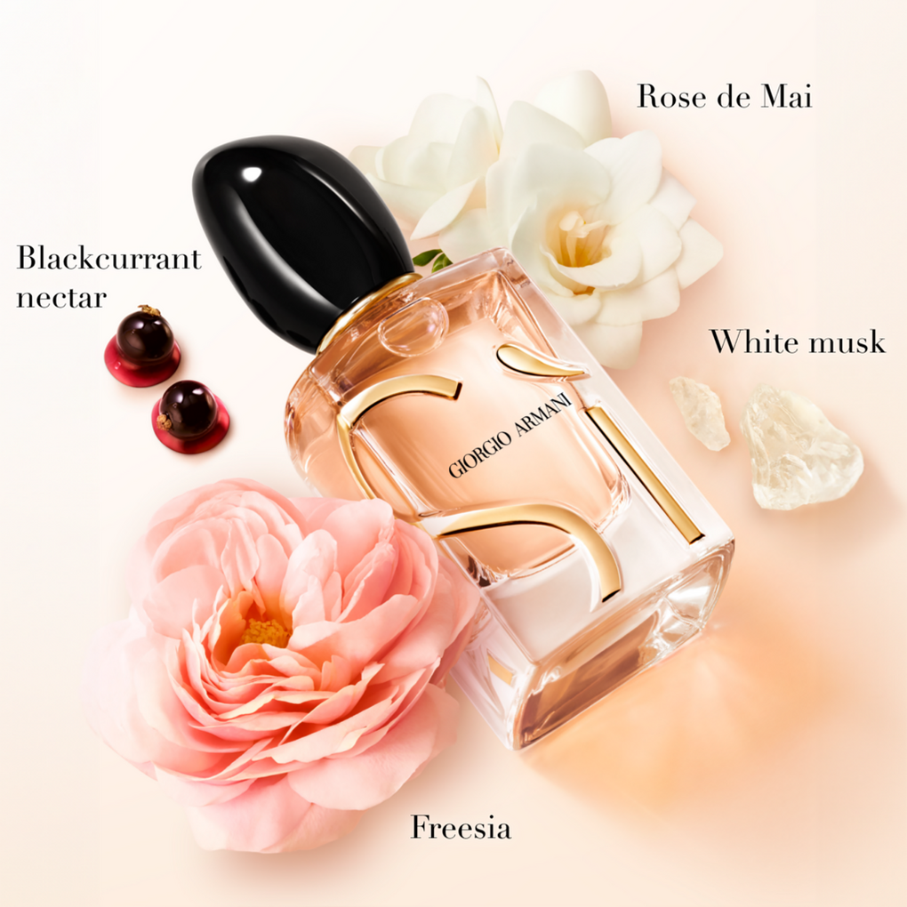 Giorgio Armani dresses 'Si Rose Signature' fragrance for collector's edition