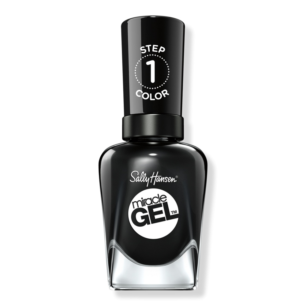 Sally Hansen Miracle Gel Nail Polish, Blacks, Whites, & Nudes - Onyx-pected